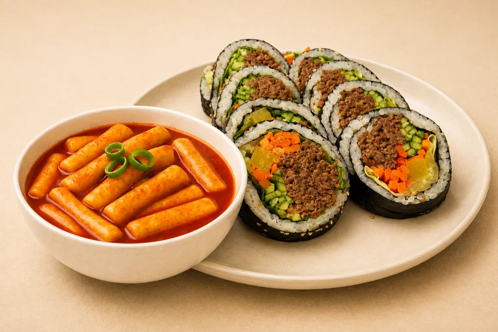 Kimbap & Topokki Combo ($3 off)