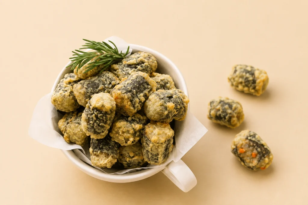 Fried one bite size Seaweed Rolls (8pcs)